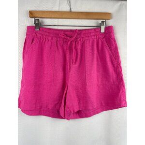 J.Crew Womens Linen-Viscose Pink Pull-On Shorts Size S New With Tags